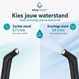 eazy bidet Draagbare Bidet - Montagevrij Bidet Voor WC - Bidet met 2,5L Watertank - Bidet Sproeier - Bidet Handdouche voor Thuis en op Reis