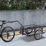Aanhangwagen koppeling transportaanhanger fietskar bolderwagen zwart