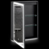 4goodz LED Spiegelkast Badkamer 50x70 cm Dimbaar Anti-condens Zwart