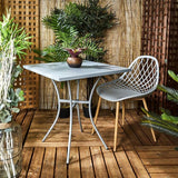 Home Deco Factory Murcia 4 stuks Comfortabele tuinstoelen - Grijs