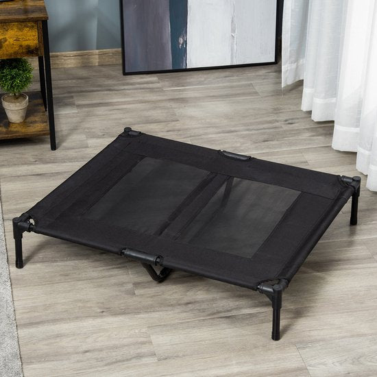 Hondenligbed - Outdoor Hondenstretcher - inklapbaar - ademend - Zwart