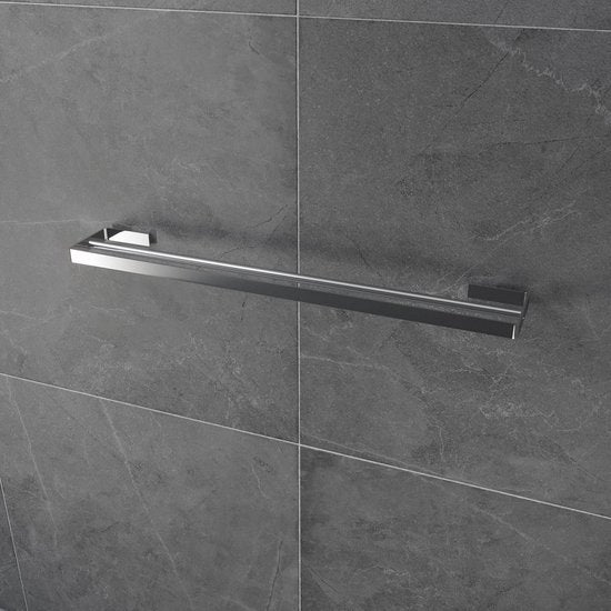 Luzzo® Piazzo Messing Dubbel wand Handdoekrek 60cm - chroom