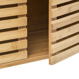 Sicela Wastafelonderkast met Uitsparing - 28x60x80 cm - Wastafelmeubel Bamboe