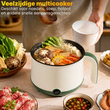 DMG Supply Noodle Pan - Wit - Elektrische Kookpan - Hotpot - Noodle Kom - 1,8 L - Multicooker
