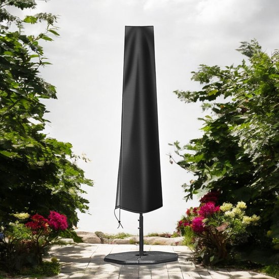 Hoes voor Zweefparasol - 190 x 56 cm - Parasolhoes met Rits - Voor Zweefparasol en Staande Parasol - Waterafstotend - Parasolhoes Staande Parasol