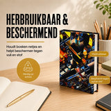 Rekbare boekenkaft - A4 - 3 stuks