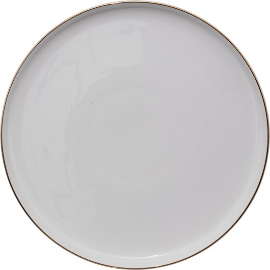 Serviesset Porselein Sublima wit met Gouden rand - 6-persoons 18 delig
