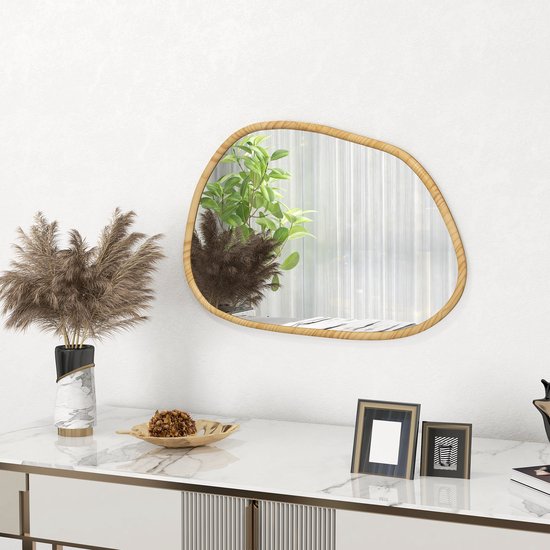 4goodz Asymmetrische Badkamerspiegel met LED-verlichting 70x50 cm
