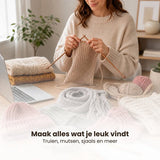 Breinaalden Set Bamboe 36 Stuks Donker Bruin - 18 Verschillende Maten - 35 cm Lang - 2 tot 10 mm Dikte - Ergonomische Breinaald - Kwalitatief Hoogwaardig Bamboe