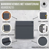 4gardenz® - Brievenbus Staal - Veilig Slot