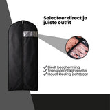 Kledinghoes - 10 stuks - 160x40 - Wit - Kledinghoezen - Kledinghoes Wit - Trouwjurkhoes - Kostumhoes