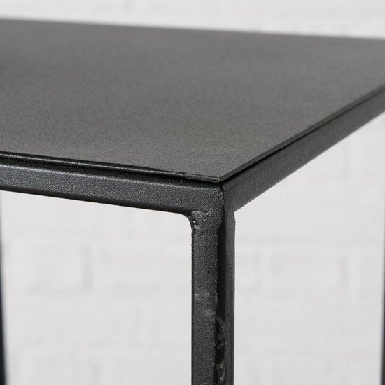 Metalen Wandkast Tripoli - Afmeting 28x55x115 cm - Zwart