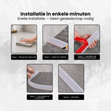 Waterkering - Siliconen - 1 Meter - Zelfklevende Kitrand - Waterdrempel - Douche dorpel