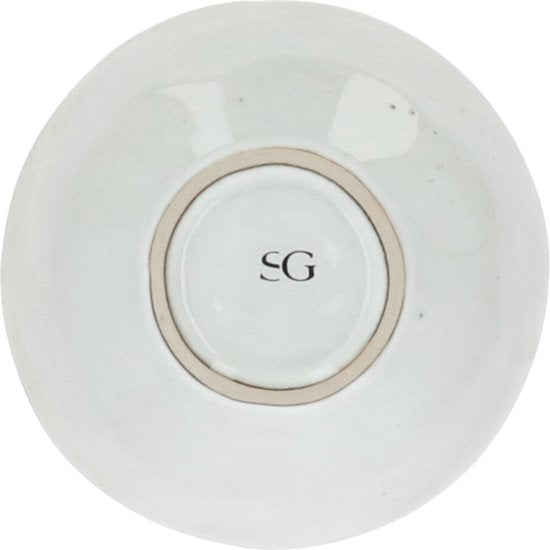 Aardewerk Servies Flower Beige 6 persoons 18-delig - Beige