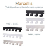Marcellis - Industriële handdoekhaak - ophanghaak - haken - staal - incl. bevestigingsmateriaal