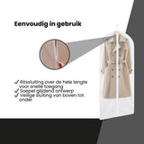 Kledinghoes - 10 stuks - 160x40 - Wit - Kledinghoezen - Kledinghoes Wit - Trouwjurkhoes - Kostumhoes