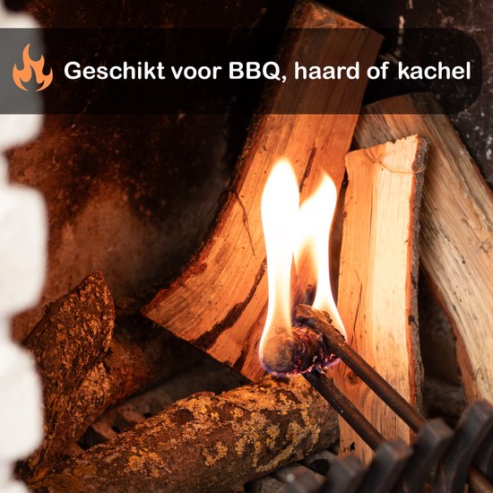 GrillKing Houtwol Aanmaakkrullen Premium - Ca. 840 stuks 10kg Voordeeldoos - Aanmaakwokkels -lange brandduur - BBQ & Haard