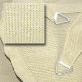 HanSe® Schaduwdoek Rechthoek Waterdoorlatend 4x5 m - zonnedoek