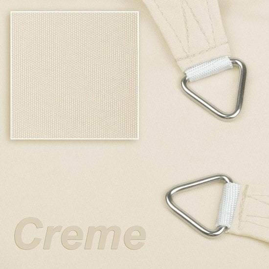 HanSe® Schaduwdoek Driehoek Gelijkbenig Waterafstotend 5x7x7 m