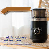 Safecourt Kitchen Elektrische Koffiemolen pro - Hoogwaardige Elektrische Koffiemolen - Zwart