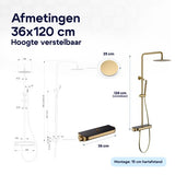 Luzzo® Regendouche met
