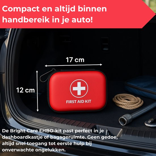 104-Delige EHBO Kit - Noodpakket - EHBO voor Auto, Thuis, en - Kit met en - en