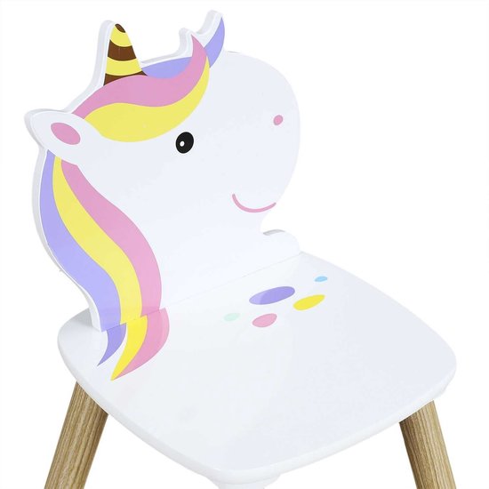 Unicorn Kindertafel set met Stoeltjes - Tekentafel Kinderen