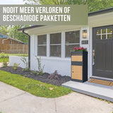 4gardenz® Pakketbrievenbus XL - Staande - Pakketbox - Antraciet
