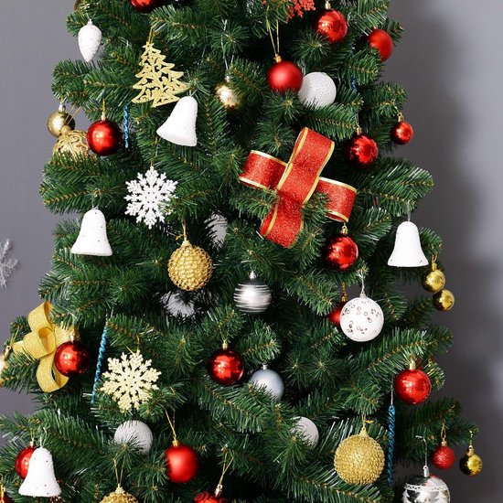 Kunstkerstboom Smal met metalen standaard - 210 cm - Ø81 cm