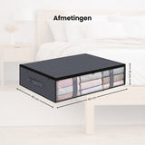 Onderbed opbergtas - 2 stuks - 60x45x15 cm - Kleding of Dekbed opbergen onder het Bed