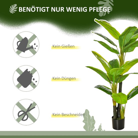 4goodz Decoratieve Kunstplant Bananenboom 150 cm