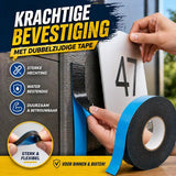 24ME® - Pakket van 5 Rollen - 25 Meter Foam Tape – 2 cm Breed – Dubbelzijdige Tape voor Montage, Klussen, Auto & Hobby