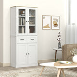 Keukenkast Buffetkast met Lades 40x76x182 cm - Crèmewit