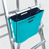 Ladder Gereedschapstas – Opvouwbare Ladder Tool Bag met Haken – Extra Sterk 600D Oxford – Gereedschap Organizer voor Ladder – Lichtblauw