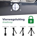 Pet Select Kattenluik met Tunnel - 4 Vergrendelingsstanden - Weerbestendig - L
