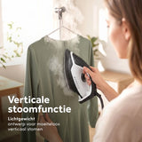 Carewat Stoomstrijkijzer met Stoomgenerator - Wit - 2200W - 1.5L Uitneembare Watertank - 100 g-min Stoomproductie - Keramische Zoolplaat - 3.0 Bar Stoomdruk - Anti-Oververhitting - Geschikt voor alle stoffen