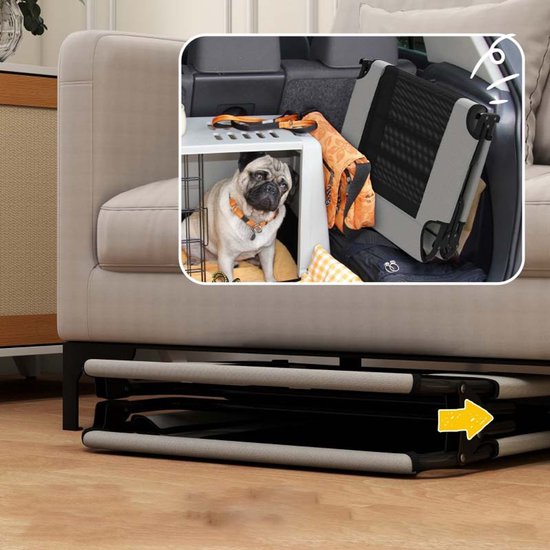 Verhoogd Hondenligbed met Ademend Net - voor Grote Honden