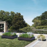 Herstera Garden® Plantenbak HG08978802 - Moestuin - 150x100x25 cm - Antraciet