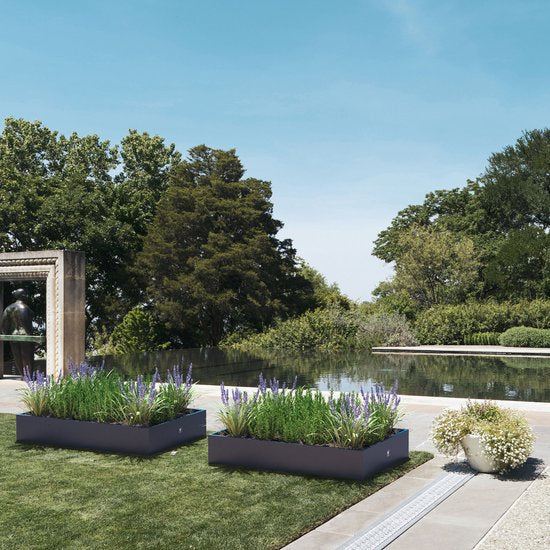 Herstera Garden® Plantenbak HG08978802 - Moestuin - 150x100x25 cm - Antraciet