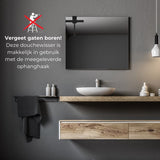 AKSA Home® Douchewisser met Ophanghaak - Trekker Douche - Raamwisser - Zwart