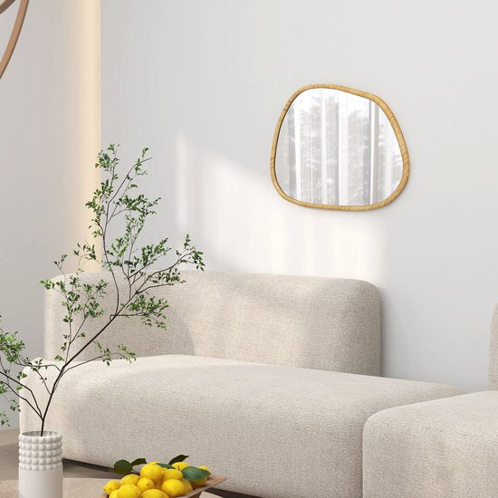 4goodz Asymmetrische Badkamerspiegel met LED-verlichting 70x50 cm