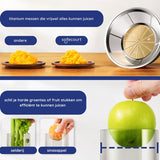 Safecourt Kitchen Sapcentrifuge - Juicer voor Groenten & Fruit - Grote Vulopening - 3 snelheden - 1200 Watt