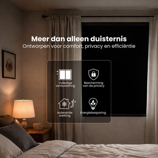 Verduisteringsfolie - Zwart - Raamfolie verduisterend