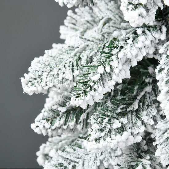 Kunstkerstboom Smal met Sneeuw - 180 cm - Ø74 cm