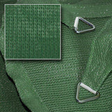 HanSe® Schaduwdoek Driehoek Waterdoorlatend m - zonnedoek Groen