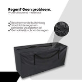 Tuinkussentas - Zwart - 173 x 76 x 51 cm - Opbergtas voor Tuinmeubelkussens - Tuinstoelkussentas - Tuinsetkussen Opbergtas