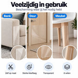 Anti Krab Vellen Kat – 8 XXL Meubelbeschermers – 43,2 x 30,5 cm – Transparante Zelfklevende Krabfolie – Op Maat te Knippen – Voor Bank, Meubels & Deuren