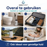 eazy bidet Draagbare Bidet - Montagevrij Bidet Voor WC - Bidet met 2,5L Watertank - Bidet Sproeier - Bidet Handdouche voor Thuis en op Reis
