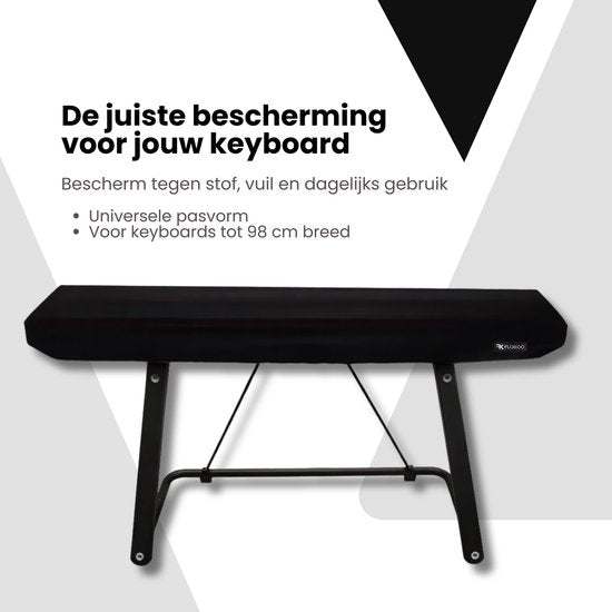 Keyboard Beschermhoes - Keyboard met 66 toetsen tot 98 cm Breed - Pianobeschermer - Keyboardhoes - Stofhoes - Keyboardbeschermer