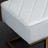 art deco hocker bankje poef creme